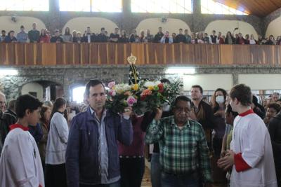 Missa Solene de Aparecida em Laranjeiras do Sul (12/10) teve a participaÃ§Ã£o da RÃ¡dio da FamÃ­lia