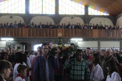Missa Solene de Aparecida em Laranjeiras do Sul (12/10) teve a participaÃ§Ã£o da RÃ¡dio da FamÃ­lia