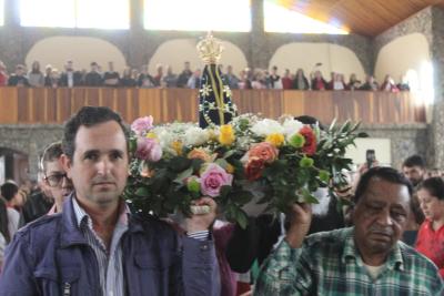 Missa Solene de Aparecida em Laranjeiras do Sul (12/10) teve a participaÃ§Ã£o da RÃ¡dio da FamÃ­lia