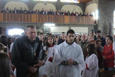 Missa Solene de Aparecida em Laranjeiras do Sul (12/10) teve a participaÃ§Ã£o da RÃ¡dio da FamÃ­lia