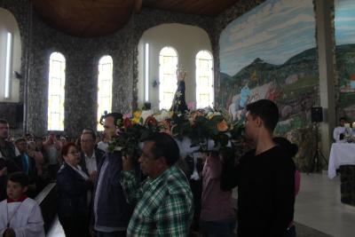 Missa Solene de Aparecida em Laranjeiras do Sul (12/10) teve a participaÃ§Ã£o da RÃ¡dio da FamÃ­lia