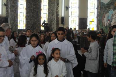 Missa Solene de Aparecida em Laranjeiras do Sul (12/10) teve a participaÃ§Ã£o da RÃ¡dio da FamÃ­lia