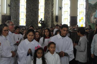 Missa Solene de Aparecida em Laranjeiras do Sul (12/10) teve a participaÃ§Ã£o da RÃ¡dio da FamÃ­lia