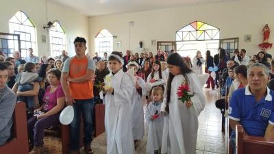 Em Rio Novo, na Missa Solene teve coroaÃ§Ã£o da Imagem de N.Sra. Aparecida