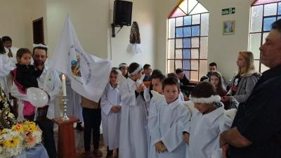 Em Rio Novo, na Missa Solene teve coroaÃ§Ã£o da Imagem de N.Sra. Aparecida