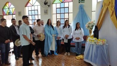 Em Rio Novo, na Missa Solene teve coroaÃ§Ã£o da Imagem de N.Sra. Aparecida