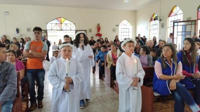 Em Rio Novo, na Missa Solene teve coroaÃ§Ã£o da Imagem de N.Sra. Aparecida