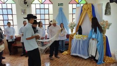 Em Rio Novo, na Missa Solene teve coroaÃ§Ã£o da Imagem de N.Sra. Aparecida