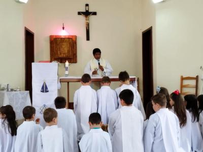 Em Rio Novo, na Missa Solene teve coroaÃ§Ã£o da Imagem de N.Sra. Aparecida