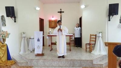 Em Rio Novo, na Missa Solene teve coroaÃ§Ã£o da Imagem de N.Sra. Aparecida
