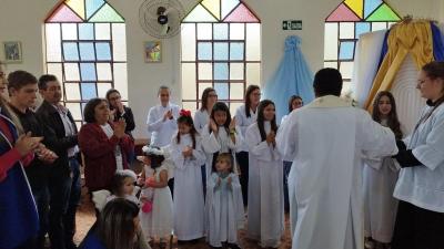 Em Rio Novo, na Missa Solene teve coroaÃ§Ã£o da Imagem de N.Sra. Aparecida