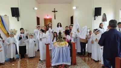 Em Rio Novo, na Missa Solene teve coroaÃ§Ã£o da Imagem de N.Sra. Aparecida