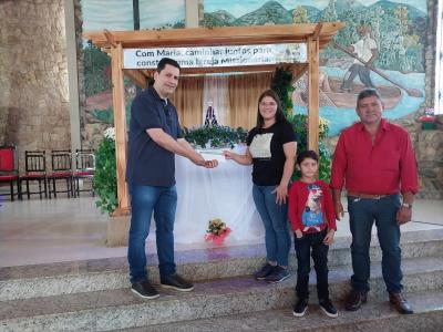 Aconteceu neste domingo (23) a entrega dos prÃªmios da 37Âª Festa em louvor a Nossa Senhora Aparecida de Laranjeiras do Sul
