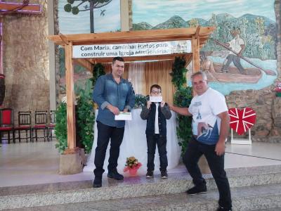Aconteceu neste domingo (23) a entrega dos prÃªmios da 37Âª Festa em louvor a Nossa Senhora Aparecida de Laranjeiras do Sul