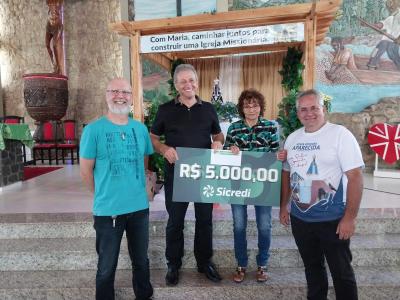 Aconteceu neste domingo (23) a entrega dos prÃªmios da 37Âª Festa em louvor a Nossa Senhora Aparecida de Laranjeiras do Sul