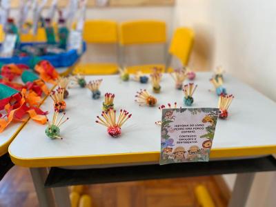 CMEI Nossa Senhora das GraÃ§as de Laranjeiras do Sul, realizou a Feira de CiÃªncias