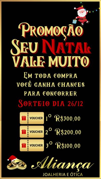 Seu Natal Vale Muito na AlianÃ§a Joalheria Laranjeiras do Sul 