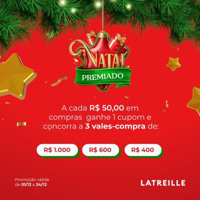 Confira o Natal Premiado Loja Latreille