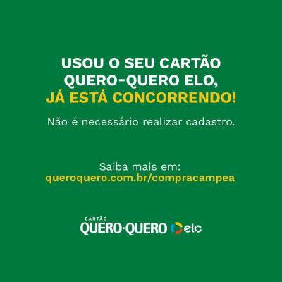 Compra CampeÃ£ CartÃ£o Quero Quero Elo premia cliente de Rio Bonito do IguaÃ§u 