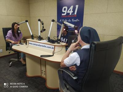 Programa Alegria Geral recebe a visita das coordenadoras da Catequese a nÃ­vel de ParÃ³quia e Diocese.