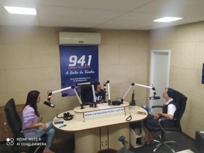 Programa Alegria Geral recebe a visita das coordenadoras da Catequese a nÃ­vel de ParÃ³quia e Diocese.