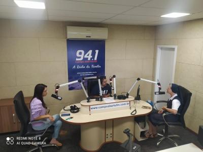 Programa Alegria Geral recebe a visita das coordenadoras da Catequese a nÃ­vel de ParÃ³quia e Diocese.