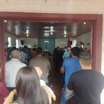 Festa em louvor a SÃ£o SebastiÃ£o em Campo do Bugre reuniu Centenas de FiÃ©is
