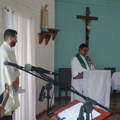 Festa em louvor a SÃ£o SebastiÃ£o em Campo do Bugre reuniu Centenas de FiÃ©is