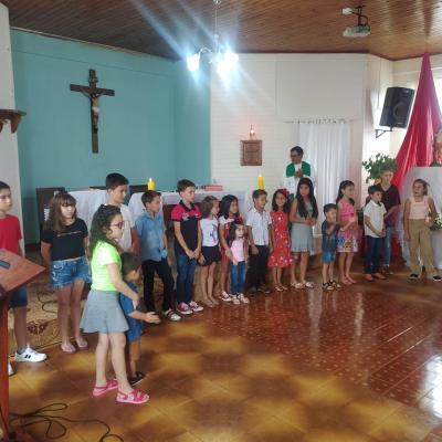 Festa em louvor a SÃ£o SebastiÃ£o em Campo do Bugre reuniu Centenas de FiÃ©is