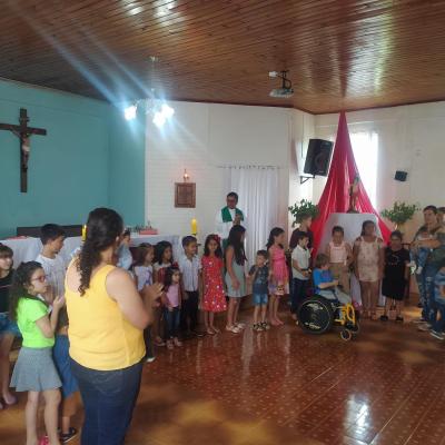 Festa em louvor a SÃ£o SebastiÃ£o em Campo do Bugre reuniu Centenas de FiÃ©is