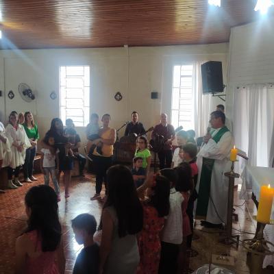 Festa em louvor a SÃ£o SebastiÃ£o em Campo do Bugre reuniu Centenas de FiÃ©is