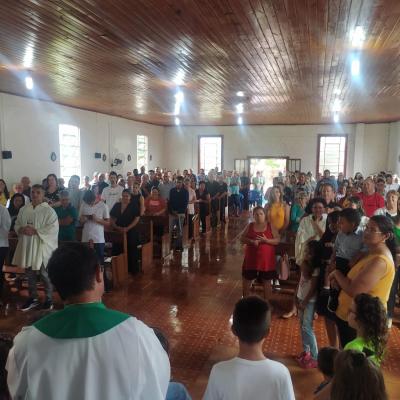 Festa em louvor a São Sebastião em Campo do Bugre reuniu Centenas de Fiéis