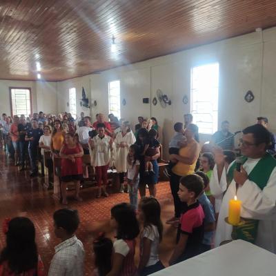Festa em louvor a SÃ£o SebastiÃ£o em Campo do Bugre reuniu Centenas de FiÃ©is