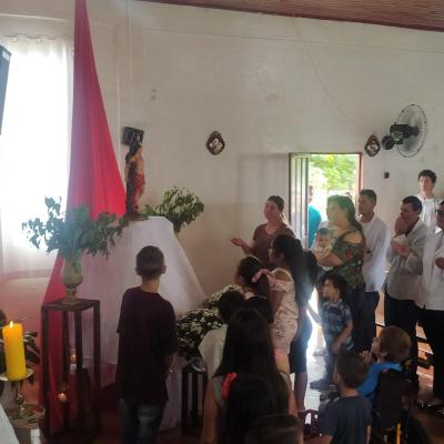 Festa em louvor a SÃ£o SebastiÃ£o em Campo do Bugre reuniu Centenas de FiÃ©is
