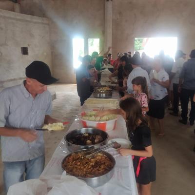 Festa em louvor a SÃ£o SebastiÃ£o em Campo do Bugre reuniu Centenas de FiÃ©is