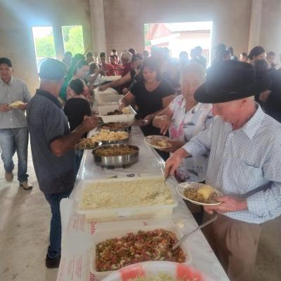 Festa em louvor a SÃ£o SebastiÃ£o em Campo do Bugre reuniu Centenas de FiÃ©is