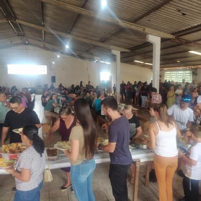 Festa em louvor a SÃ£o SebastiÃ£o em Campo do Bugre reuniu Centenas de FiÃ©is