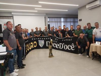 Realizado o Congresso TÃ©cnico do Campeonato Paranaense de Futsal Chave Ouro