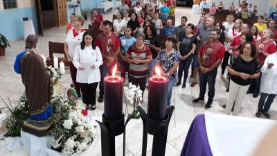 2Âº dia do TrÃ­duo em Louvou a SÃ£o JosÃ© no Bairro Cristo Rei reuniu dezenas de fiÃ©is