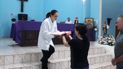 2Âº dia do TrÃ­duo em Louvou a SÃ£o JosÃ© no Bairro Cristo Rei reuniu dezenas de fiÃ©is