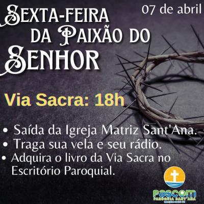 ParÃ³quia SantÂ´Ana Abre as celebraÃ§Ãµes do TrÃ­duo Pascal nesta Quinta (6)