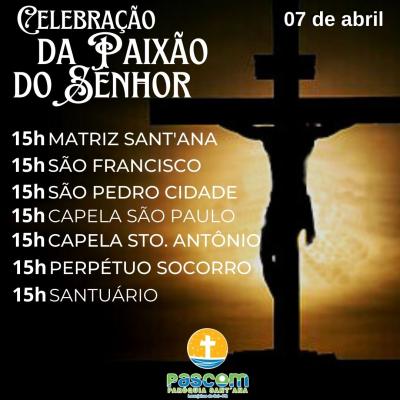 ParÃ³quia SantÂ´Ana Abre as celebraÃ§Ãµes do TrÃ­duo Pascal nesta Quinta (6)
