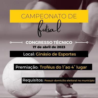 Nesta segunda-feira (10) tem Congresso TÃ©cnico do Voleibol dos Jogos Alusivos em Virmond 
