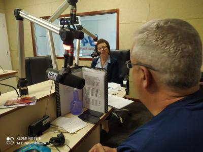 Campo Aberto FM recebe a visita da IrmÃ£ Dalva para reforÃ§ar sobre a ConvivÃªncia Vocacional