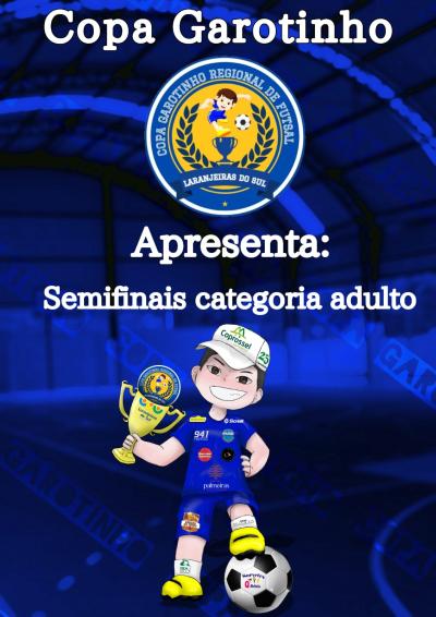 Nesta quinta (18) tem Semifinal da Copa Garotinho de Futsal Livre 
