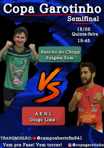 Nesta quinta (18) tem Semifinal da Copa Garotinho de Futsal Livre 