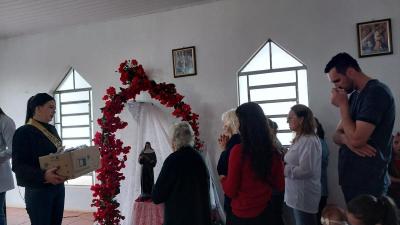 Festa em louvor a Santa Rita de CÃ¡ssia em Porto Barreiro reuniu centenas de fiÃ©is