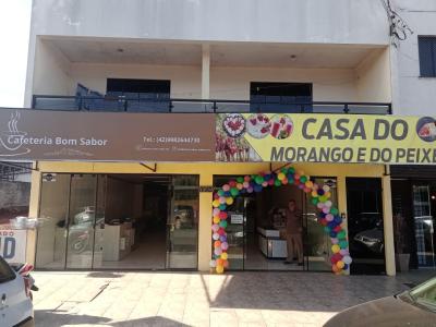 Casa dos Morangos em novo endereÃ§o em Laranjeiras do Sul com Cafeteria 