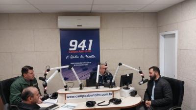 ComissÃ£o organizadora da Festa da Padroeira SantÂ´Ana visitaram a Campo Aberto FM 