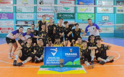 Laranjeiras do Sul Ã© CampeÃ£o no Volei masculino nos Jojups Fase Regional 